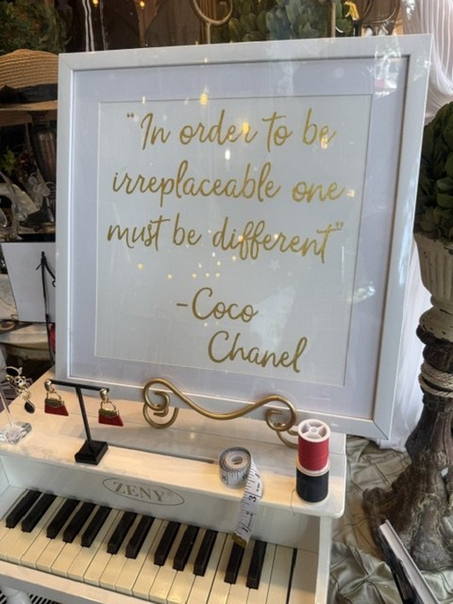 Coco Chanel: In order to be irreplaceable one must be different.